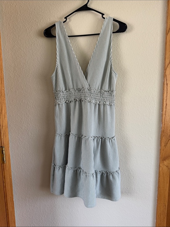 American Eagle Outfitters Dresses & Skirts - American Eagle Outfitters Mint Stripe V-Neck Mini Dress